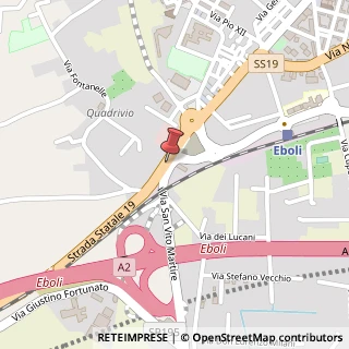 Mappa Strada Statale 19, 13, 84025 Eboli, Salerno (Campania)