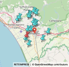 Mappa Via Giacomo Leopardi, 84091 Battipaglia SA, Italia (6.45667)