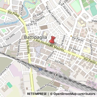 Mappa Via Giuseppe Mazzini, 110, 84091 Battipaglia, Salerno (Campania)