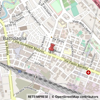 Mappa Via Paolo Baratta, 15, 84091 Battipaglia, Salerno (Campania)