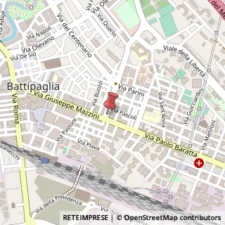 Mappa Via Paolo Baratta, 10, 84091 Battipaglia, Salerno (Campania)