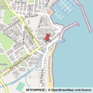 Mappa Via Nazario Sauro, 45, 08020 Siniscola, Nuoro (Sardegna)