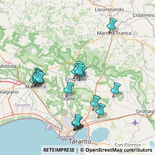 Mappa Circonvallazione Conca D'Oro, 74012 Crispiano TA, Italia (8.767)