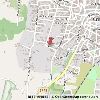 Mappa Via Matera, 3, 74012 Crispiano, Taranto (Puglia)