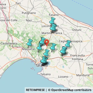 Mappa Zona la Francesca, 74012 Crispiano TA, Italia (12.677)