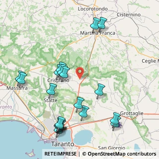 Mappa Zona la Francesca, 74012 Crispiano TA, Italia (10.7005)