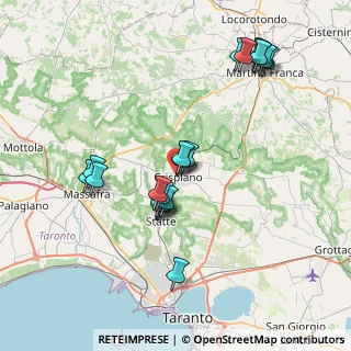 Mappa Via Fratelli Bandiera, 74012 Crispiano TA, Italia (8.217)