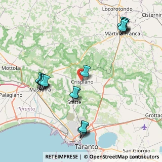 Mappa Via Fratelli Bandiera, 74012 Crispiano TA, Italia (10.735)