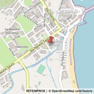 Mappa Piazza dei Mille, 23, 08020 Siniscola, Nuoro (Sardegna)