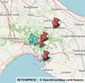 Mappa Via della Valle, 74012 Crispiano TA, Italia (10.6645)