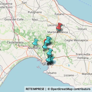 Mappa Via Caravaggio, 74012 Crispiano TA, Italia (10.07688)
