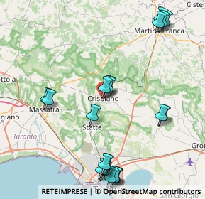 Mappa Via Caravaggio, 74012 Crispiano TA, Italia (10.648)