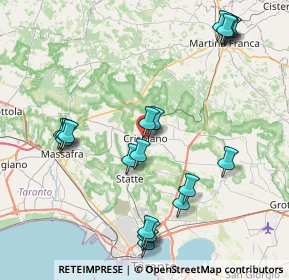 Mappa Via Caravaggio, 74012 Crispiano TA, Italia (10.004)