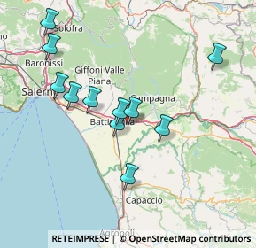 Mappa A3 Napoli - Reggio Calabria, 84025 Battipaglia SA, Italia (15.23182)