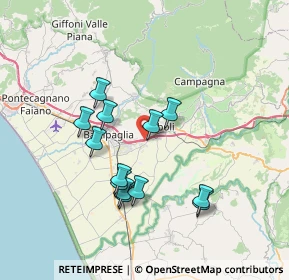 Mappa A3 Napoli - Reggio Calabria, 84025 Battipaglia SA, Italia (7.00846)