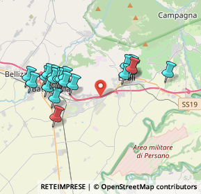 Mappa A3 Napoli - Reggio Calabria, 84025 Battipaglia SA, Italia (3.934)