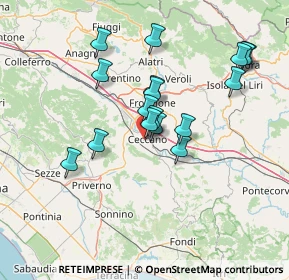 Mappa Via Armando Diaz, 03023 Ceccano FR, Italia (13.36882)