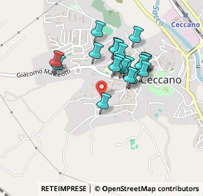 Mappa Via Armando Diaz, 03023 Ceccano FR, Italia (0.3895)