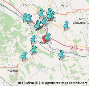 Mappa Via Armando Diaz, 03023 Ceccano FR, Italia (7.39938)