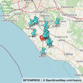 Mappa Via dei Pontoni, 04011 Aprilia LT, Italia (9.18667)