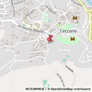 Mappa Via Madonna del Carmine, 47, 03023 Ceccano, Frosinone (Lazio)