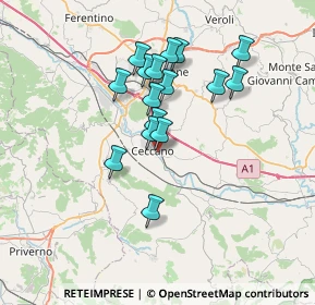 Mappa Via dell Abbazia, 03023 Ceccano FR, Italia (6.26438)