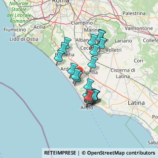 Mappa Via Savuto, 04011 Aprilia LT, Italia (11.59)