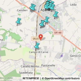 Mappa Via del Giardini, 04011 Aprilia LT, Italia (3.061)