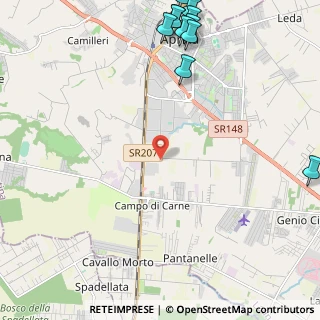 Mappa Via del Giardini, 04011 Aprilia LT, Italia (3.48636)