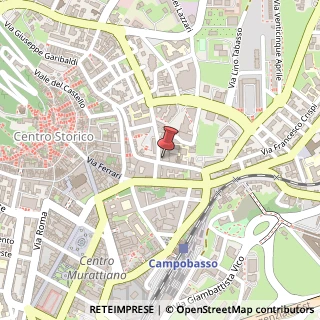 Mappa Via Luigi D'Amato, 1, 86100 Campobasso, Campobasso (Molise)