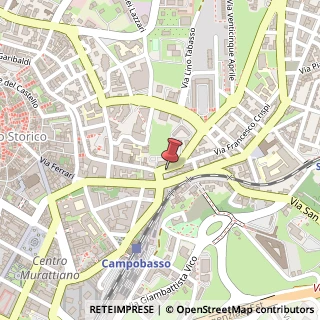 Mappa Via Francesco Crispi, 1/E, 86100 Campobasso, Campobasso (Molise)