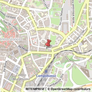 Mappa Via Giuseppe Garibaldi, 18, 86100 Campobasso, Campobasso (Molise)