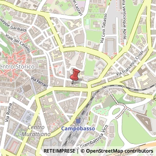 Mappa Corso Giuseppe Mazzini, 38, 86100 Campobasso, Campobasso (Molise)