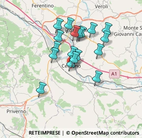 Mappa Via Aia del Tufo, 03023 Ceccano FR, Italia (6.00722)