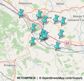 Mappa Via Aia del Tufo, 03023 Ceccano FR, Italia (5.88417)