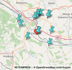 Mappa Via Aia del Tufo, 03023 Ceccano FR, Italia (6.89786)