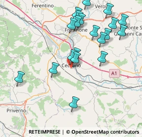 Mappa Via Aia del Tufo, 03023 Ceccano FR, Italia (8.965)