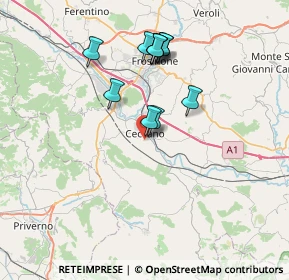 Mappa Via Aia del Tufo, 03023 Ceccano FR, Italia (6.70455)