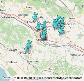 Mappa Via Aia del Tufo, 03023 Ceccano FR, Italia (11.34933)