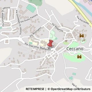 Mappa Via Giacomo Matteotti, 34, 03023 Ceccano, Frosinone (Lazio)