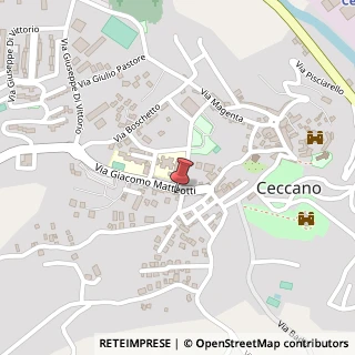 Mappa Via Giacomo Matteotti, 288, 03023 Ceccano, Frosinone (Lazio)