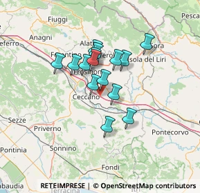 Mappa A1 - Autostrada del Sole, 03020 Pofi FR, Italia (10.42467)