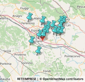 Mappa A1 - Autostrada del Sole, 03020 Pofi FR, Italia (11.10813)