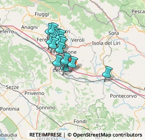 Mappa A1 - Autostrada del Sole, 03020 Pofi FR, Italia (10.96412)