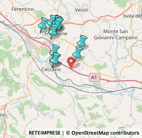 Mappa A1 - Autostrada del Sole, 03020 Pofi FR, Italia (7.215)