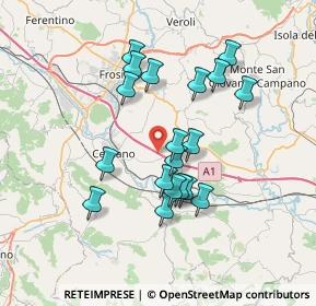Mappa A1 - Autostrada del Sole, 03020 Pofi FR, Italia (6.72316)