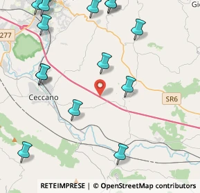 Mappa A1 - Autostrada del Sole, 03020 Pofi FR, Italia (6.15625)