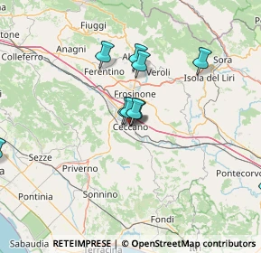 Mappa Via San Sebastiano, 03023 Ceccano FR, Italia (24.46143)