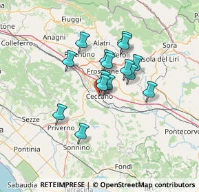 Mappa Via San Sebastiano, 03023 Ceccano FR, Italia (10.79133)