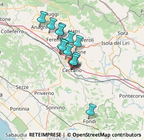 Mappa Via Borgo Garibaldi, 03023 Ceccano FR, Italia (11.01)